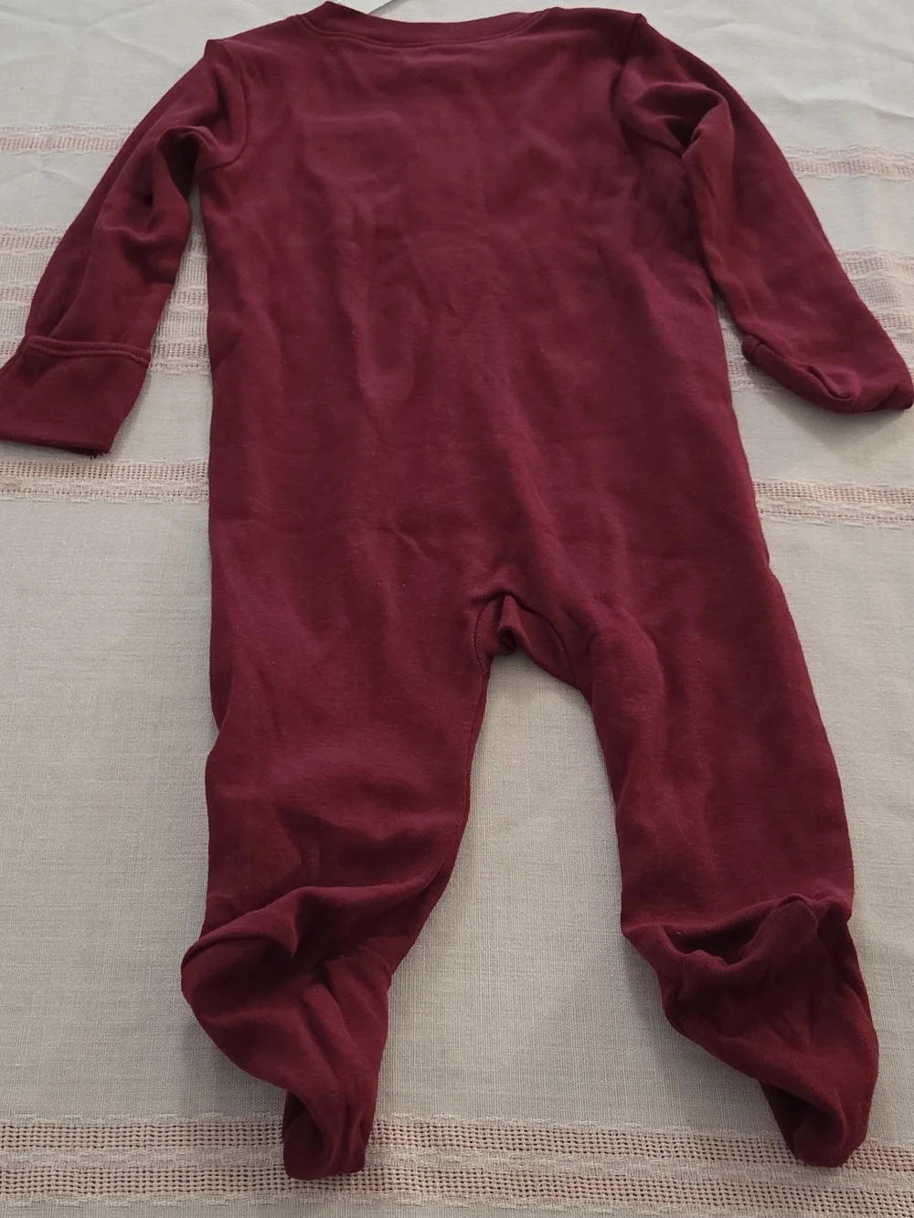 Old Navy Maroon Footed Zipper Pajamas